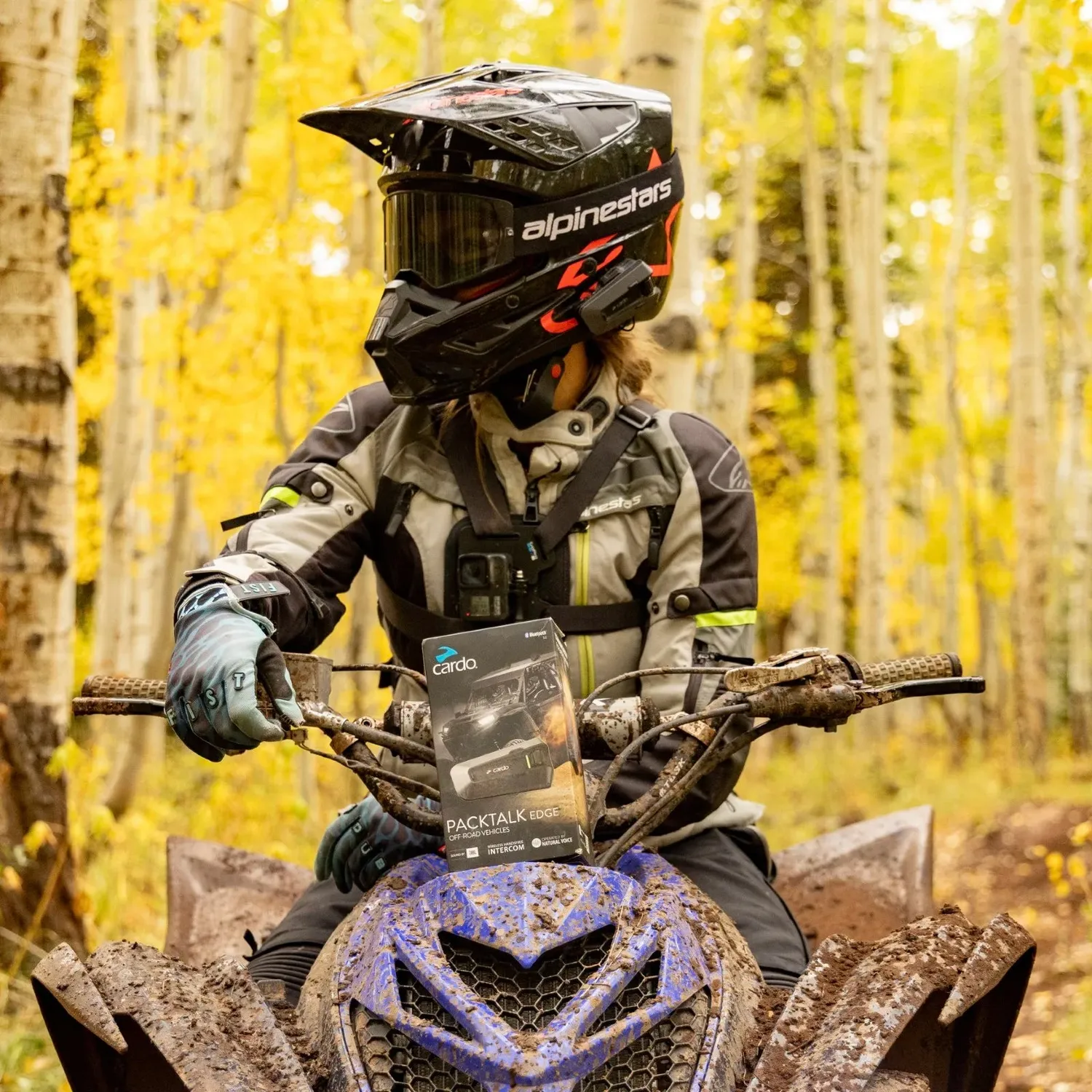 Cardo Packtalk Edge ORV ATV Bundel intercom waterdicht