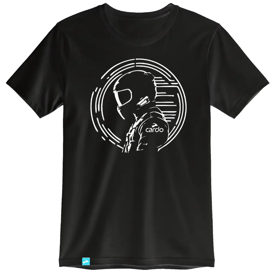 Cardo Connected Rider T-shirt zwart triblend S-2XL