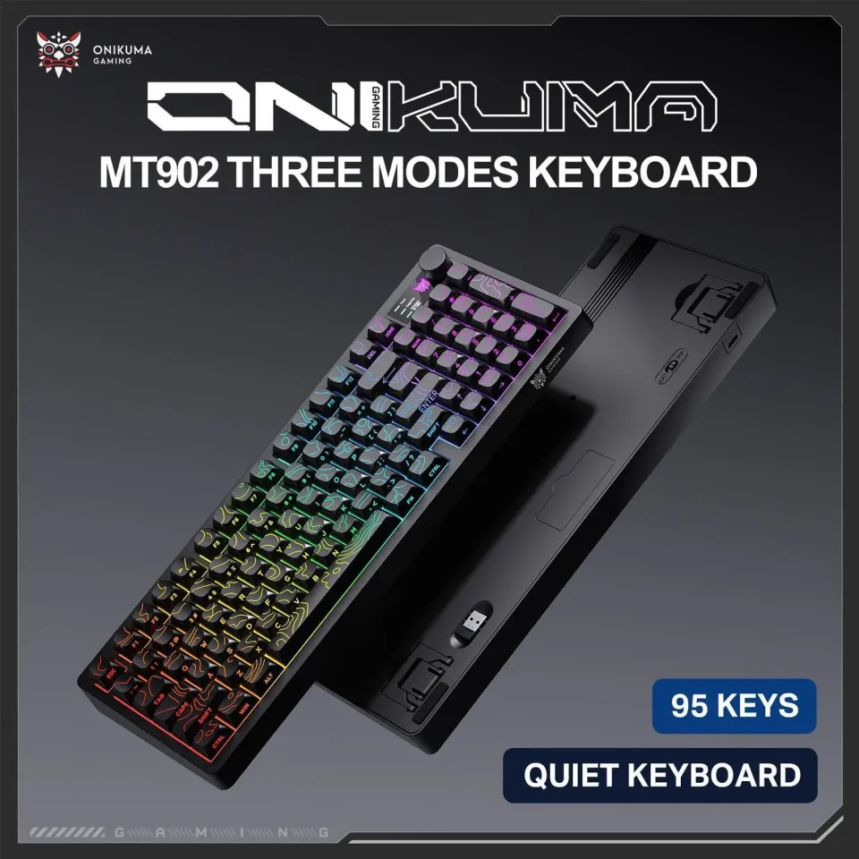 ONIKUMA MT902 gaming toetsenbord draadloos RGB