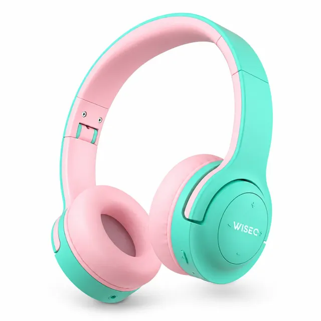 WISEQ Hero kinderkoptelefoon Unicorn-Bubblegum 38 uur volumebegrensd