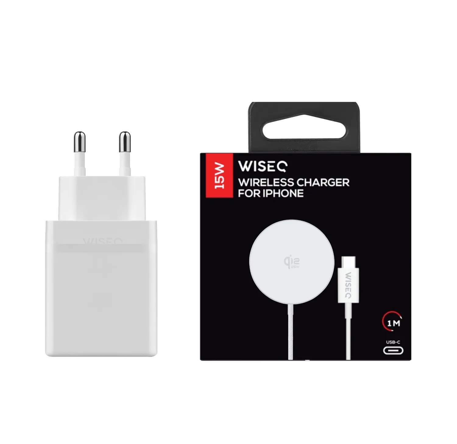 WISEQ MagSafe draadloze snellader 25W wit met 38W adapter