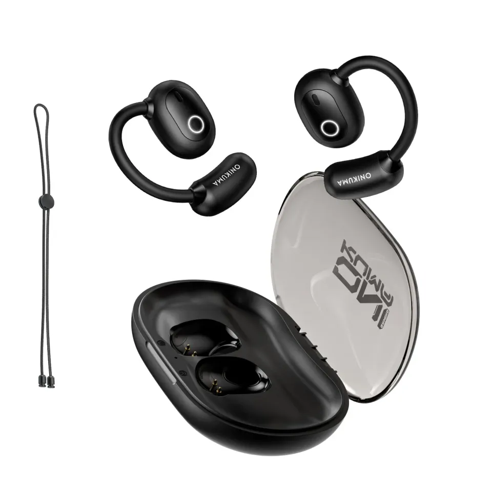 ONIKUMA T25 draadloze oordopjes zwart open-ear