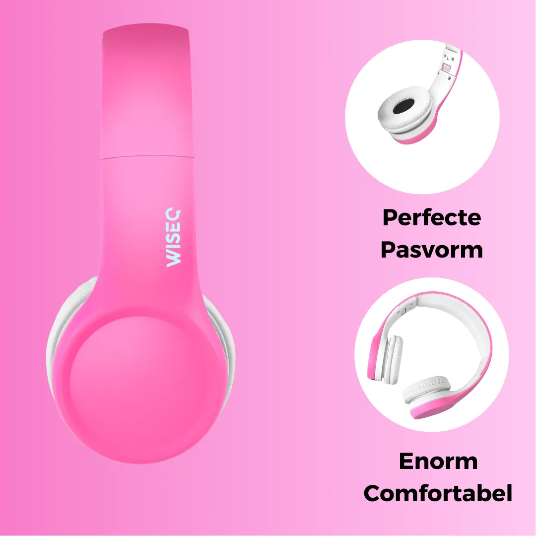 WiseQ Junior Kinder Hoofdtelefoon Roze 85dB