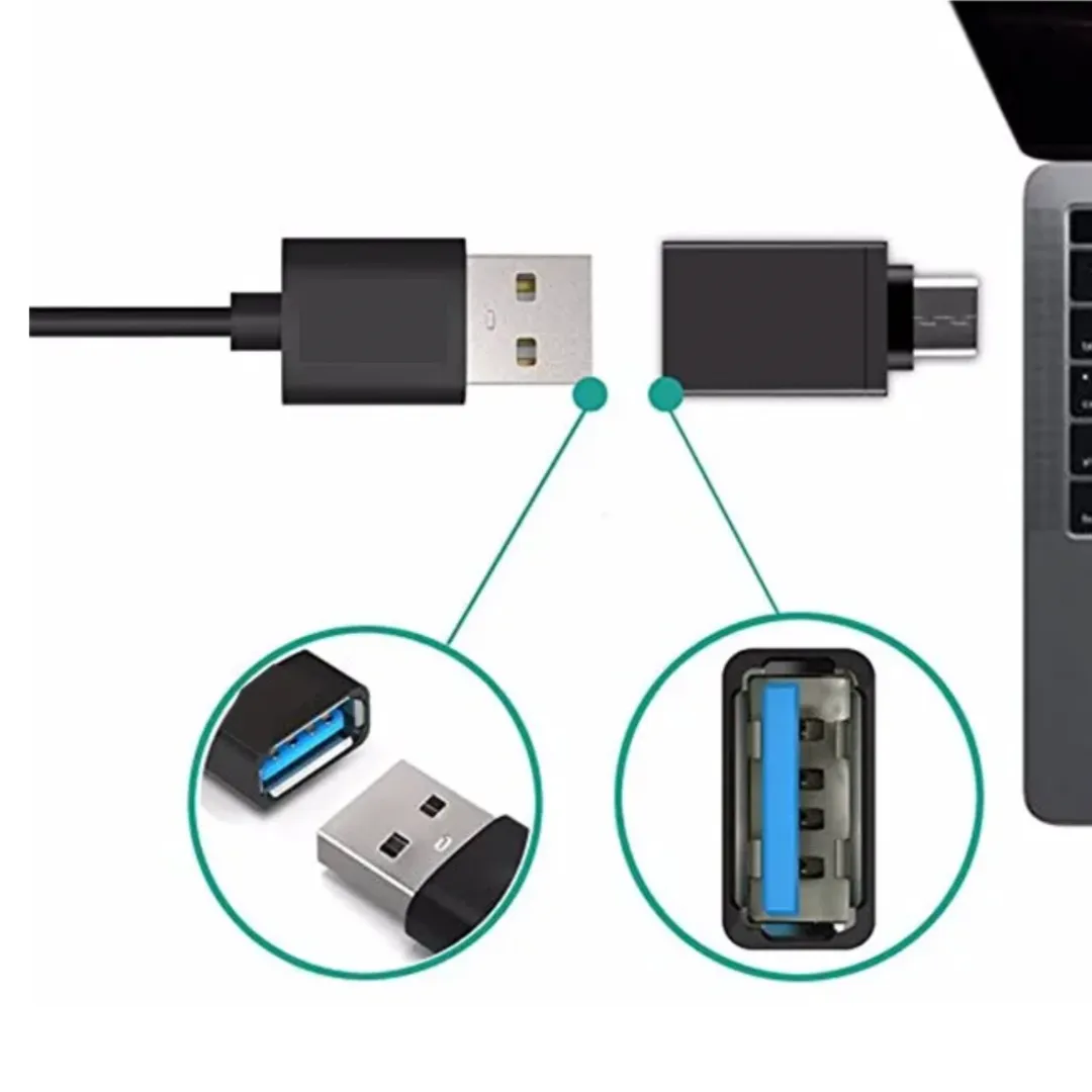 WiseQ USB Hub 4-poorts splitter USB-C converter 5Gbps