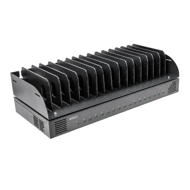 WISEQ Deluxe 16-poorts USB-C laadstation 1000W
