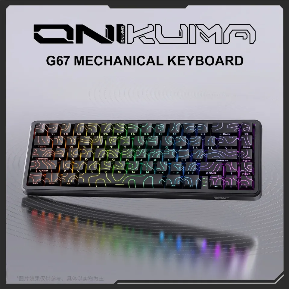 ONIKUMA G67 Toetsenbord 60% Bedraad RGB Magnetisch