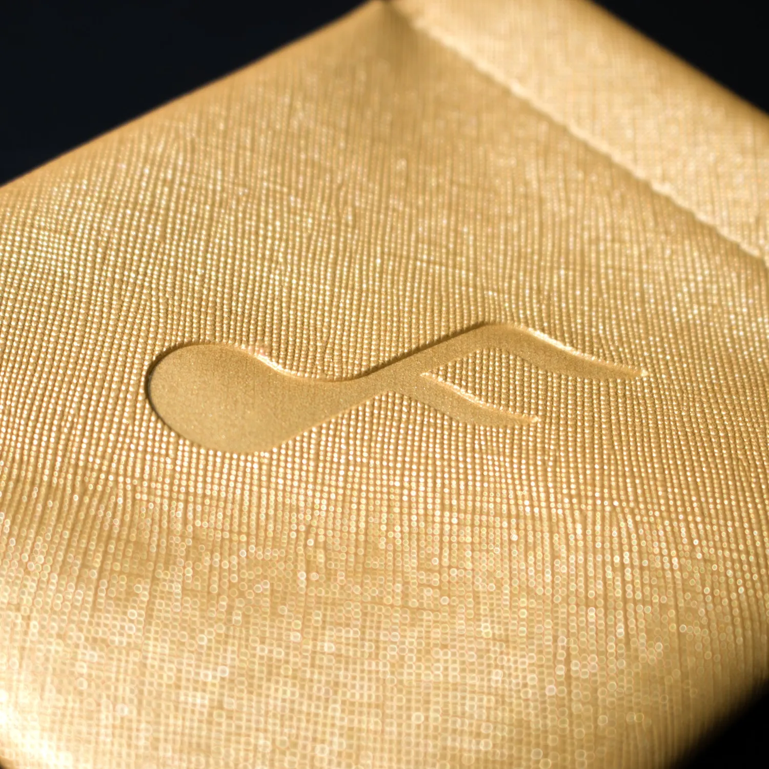 Fatfreq Gold Squeeze opbergzakje voor oordopjes goud