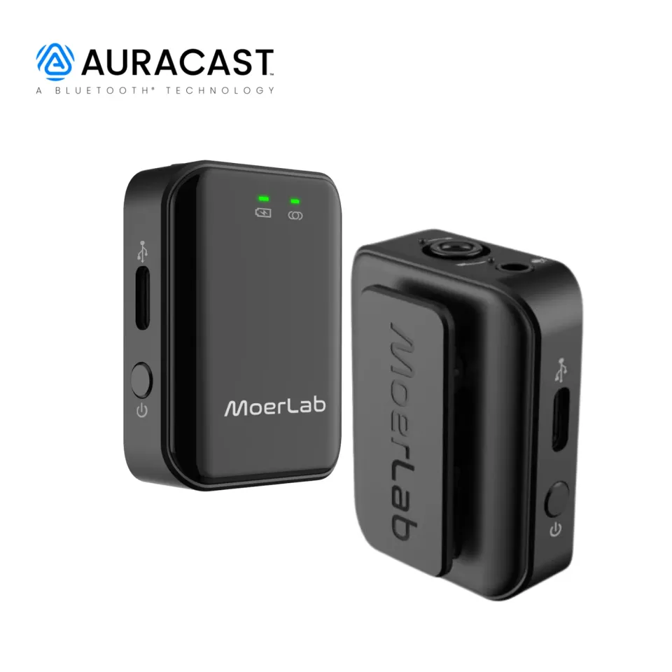 Moerlab SoundLinker Portable audiozender Auracast 40ms