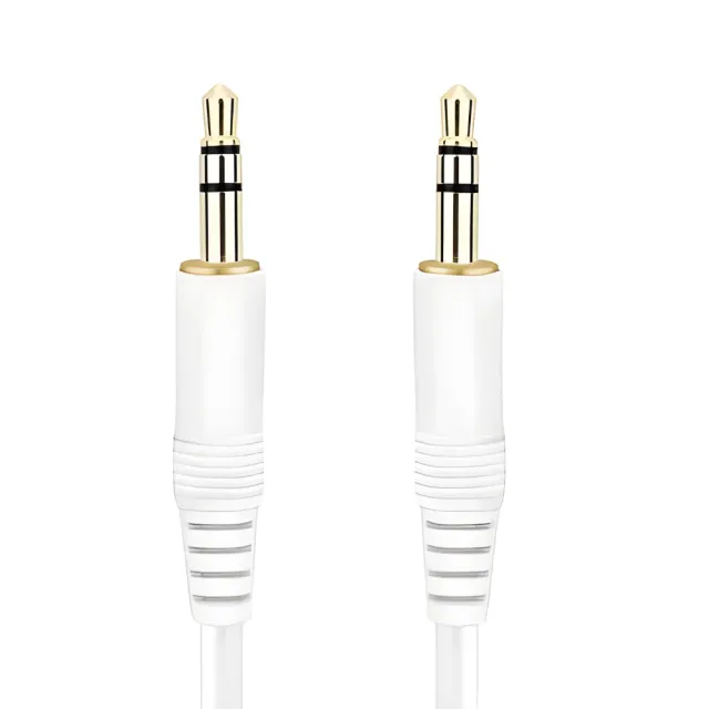 WISEQ audiokabel 3.5mm wit 1 meter stereo jack