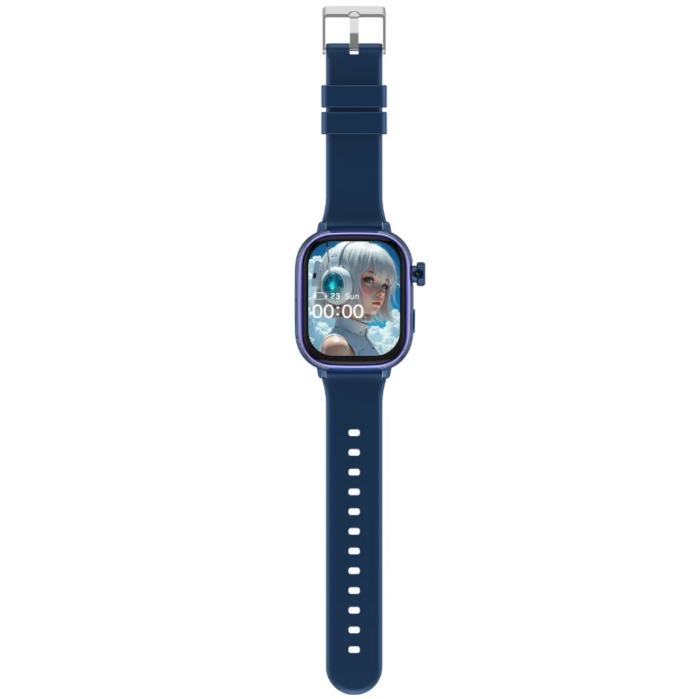WISEQ smartwatch kinderen blauw GPS SIM AMOLED