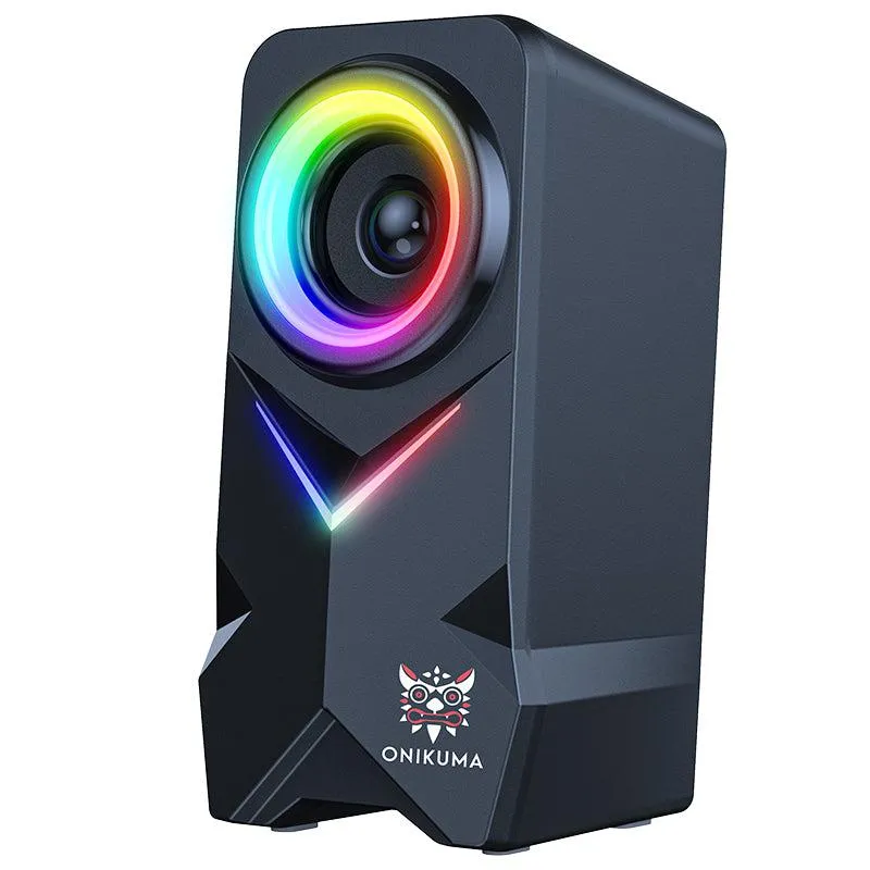 ONIKUMA L2 RGB pc speakers zwart met verlichting