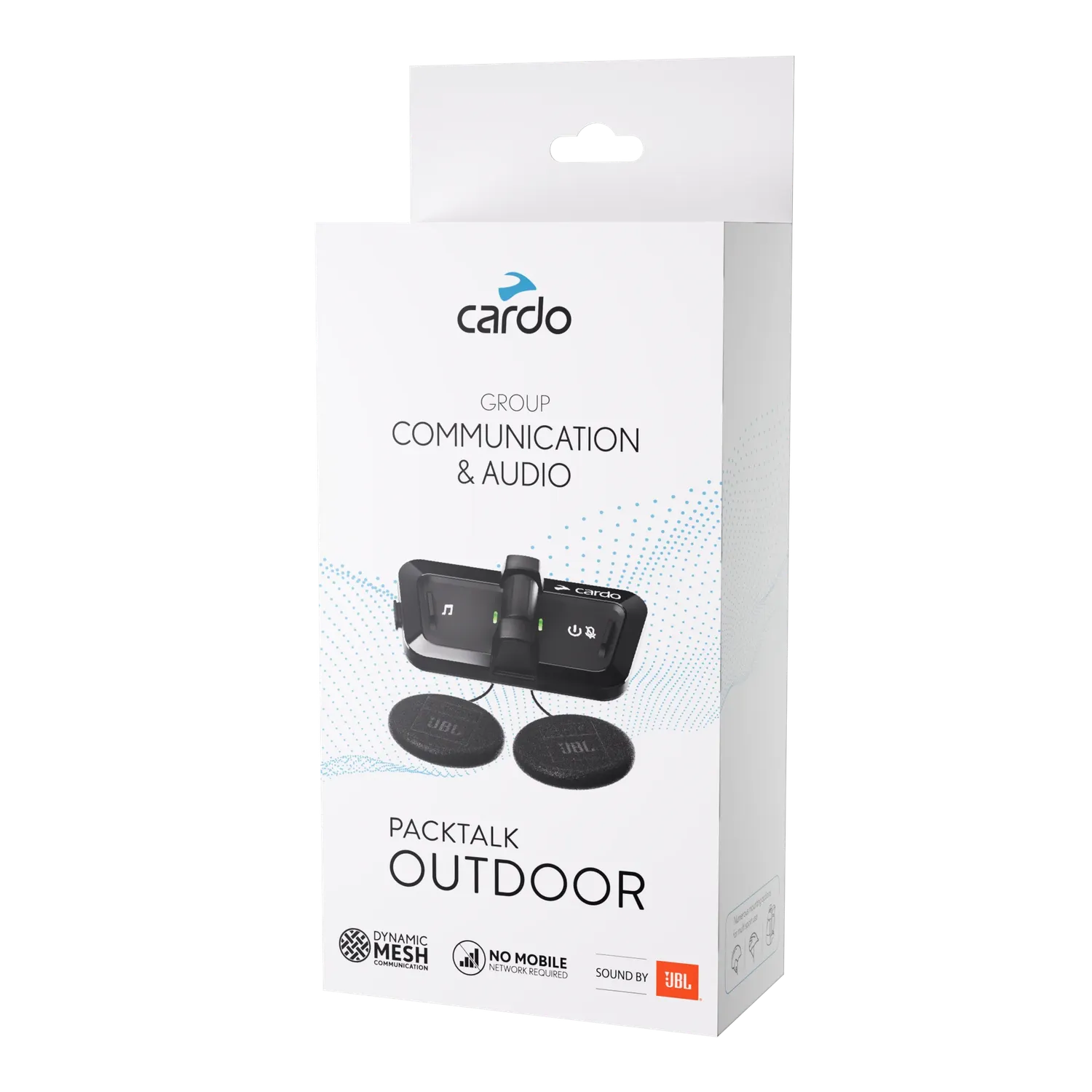 Cardo Packtalk Outdoor Duo intercom zwart JBL