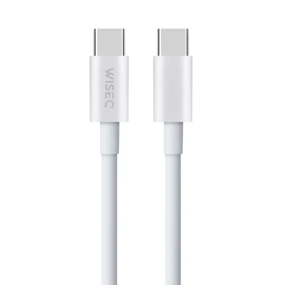 WISEQ USB-C naar USB-C oplaadkabel 3 meter wit 100W