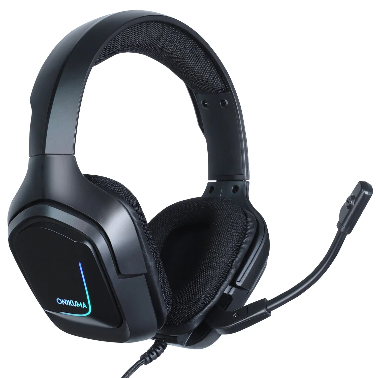 ONIKUMA K20 gaming headset bedraad zwart met RGB
