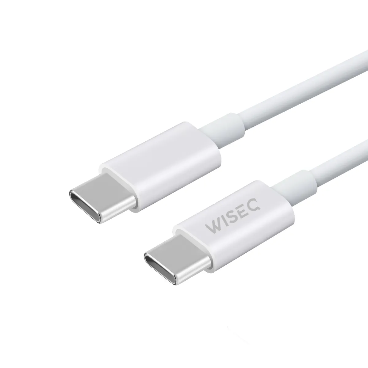 WISEQ 45W USB-C oplader 3-poorts wit 2 meter PD