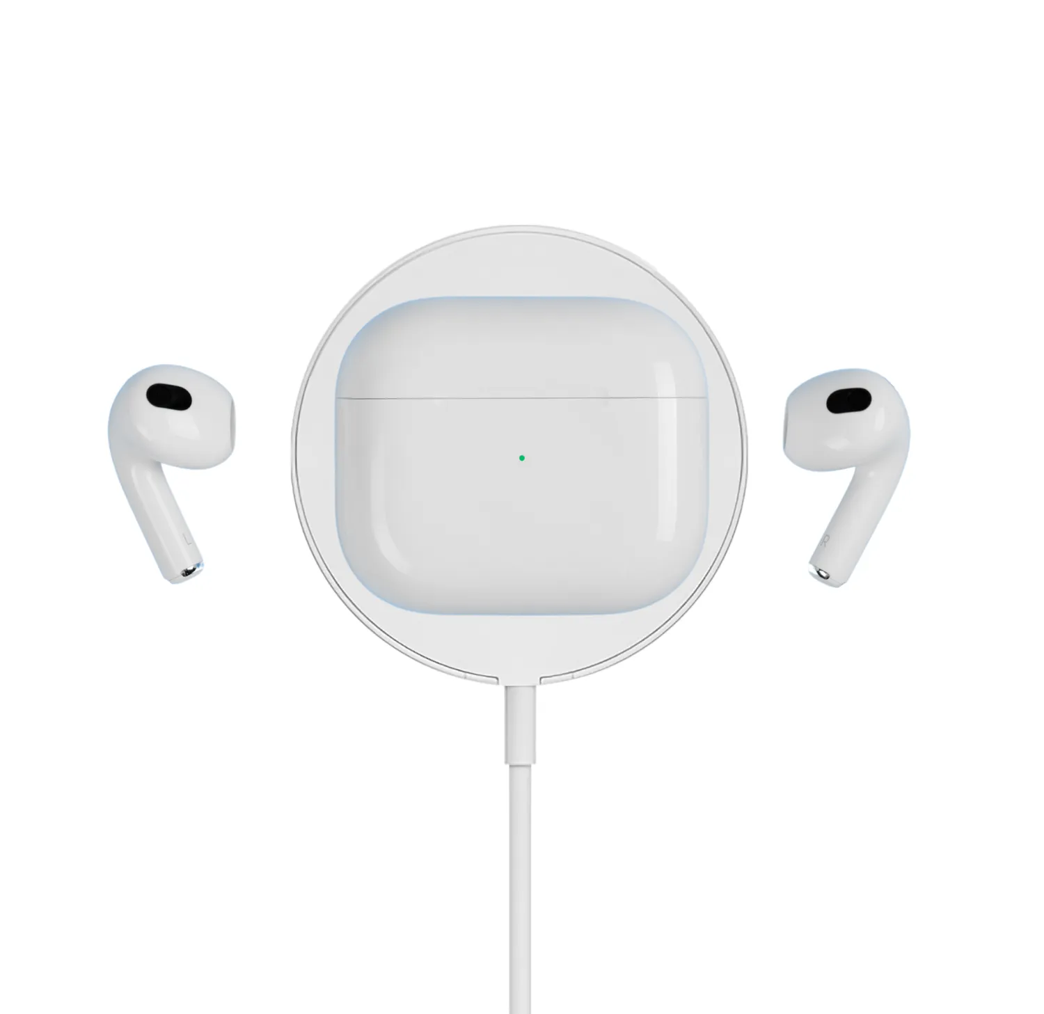 WISEQ MagSafe draadloze snellader 25W wit met 38W adapter
