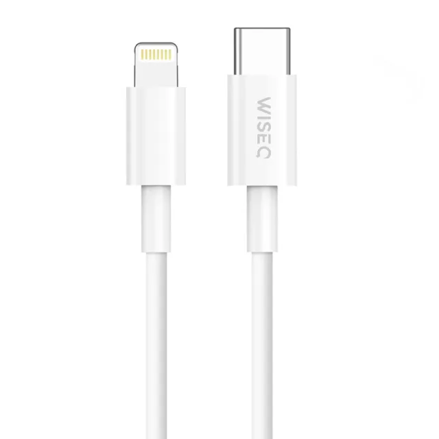 WISEQ USB-C naar Lightning Kabel 1m wit iPhone