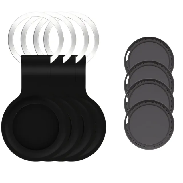 WISEQ GPS tracker Find My 4 stuks zwart bluetooth