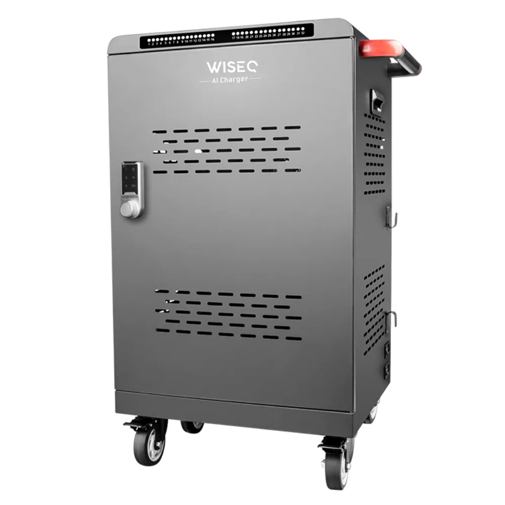 WISEQ oplaadkluis 32-poorts USB-C tablet laptopkar