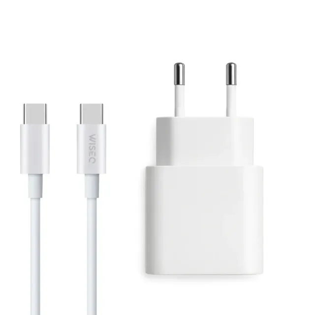 WiseQ 20W USB-C snellader set wit 2m kabel 100W