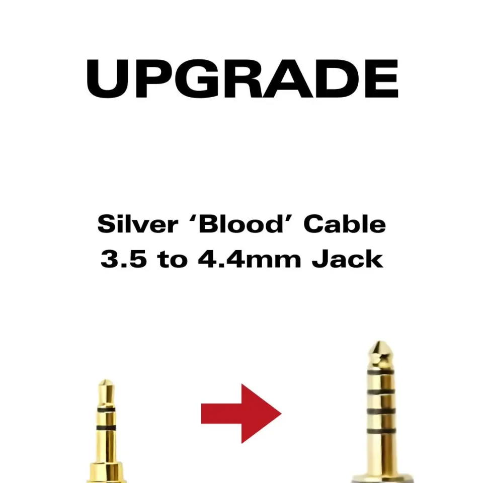 Fatfreq HBB Deuce Silver Blood kabelupgrade 4.4mm