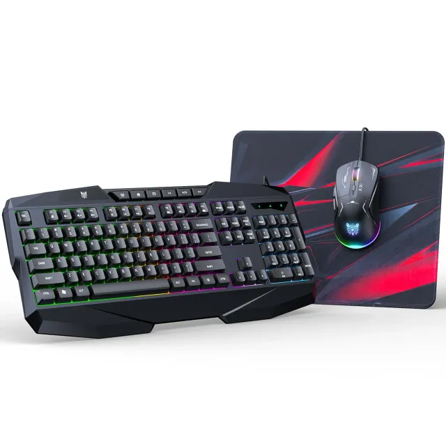 ONIKUMA TZ3006 gaming set toetsenbord muis zwart RGB