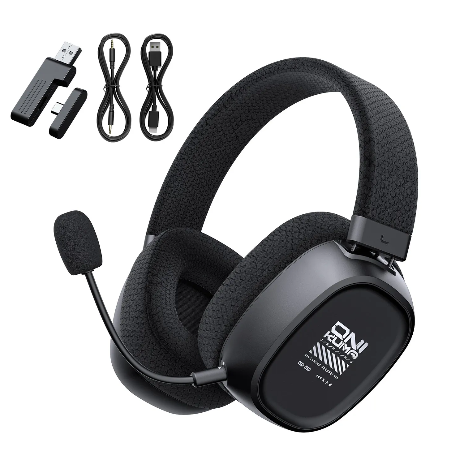 ONIKUMA GT839 gaming headset zwart draadloos 45H