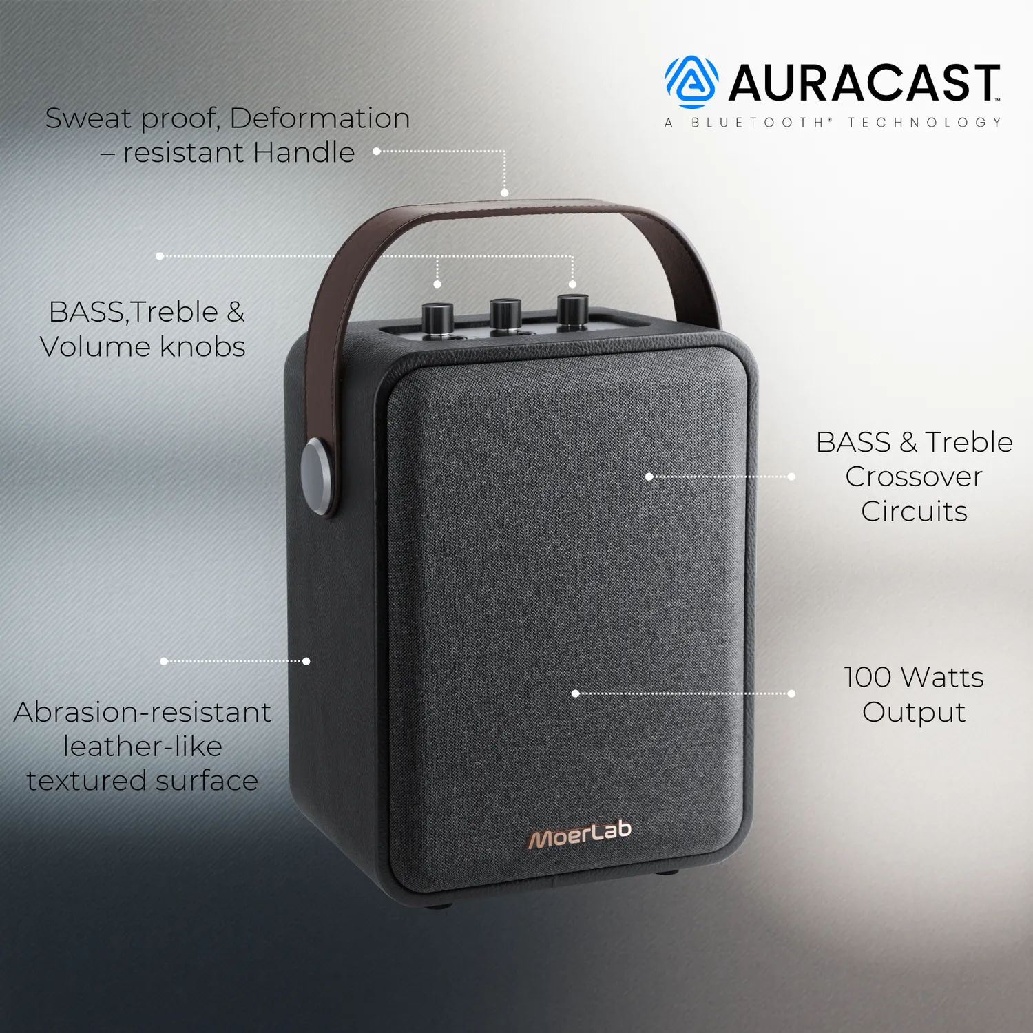 Moerlab The Show Auracast speaker 100W zwart