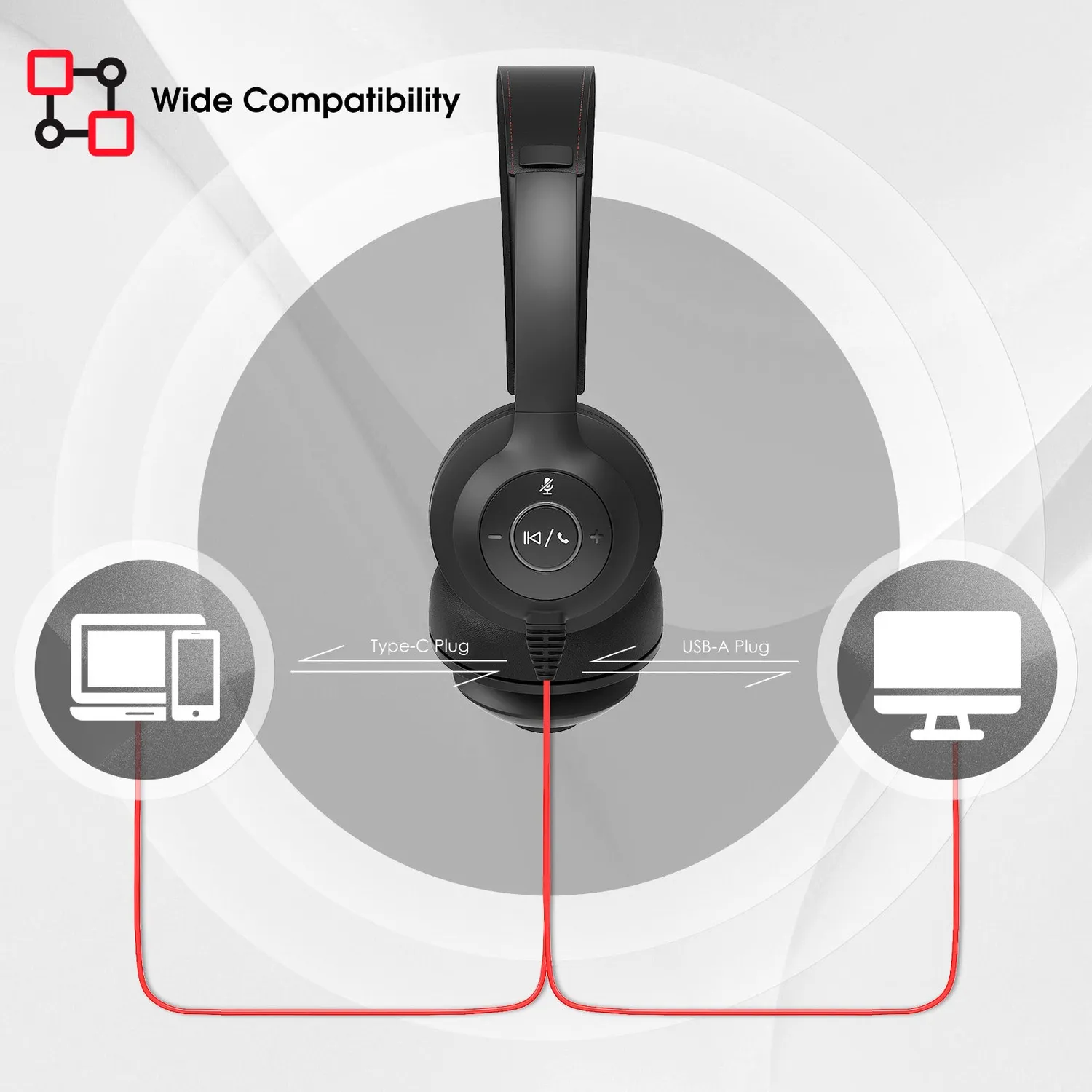 ONIKUMA X37 callcenter headset zwart bedraad
