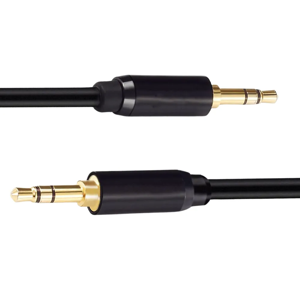 WiseQ Audiokabel 3.5mm jack 1 meter zwart stereo