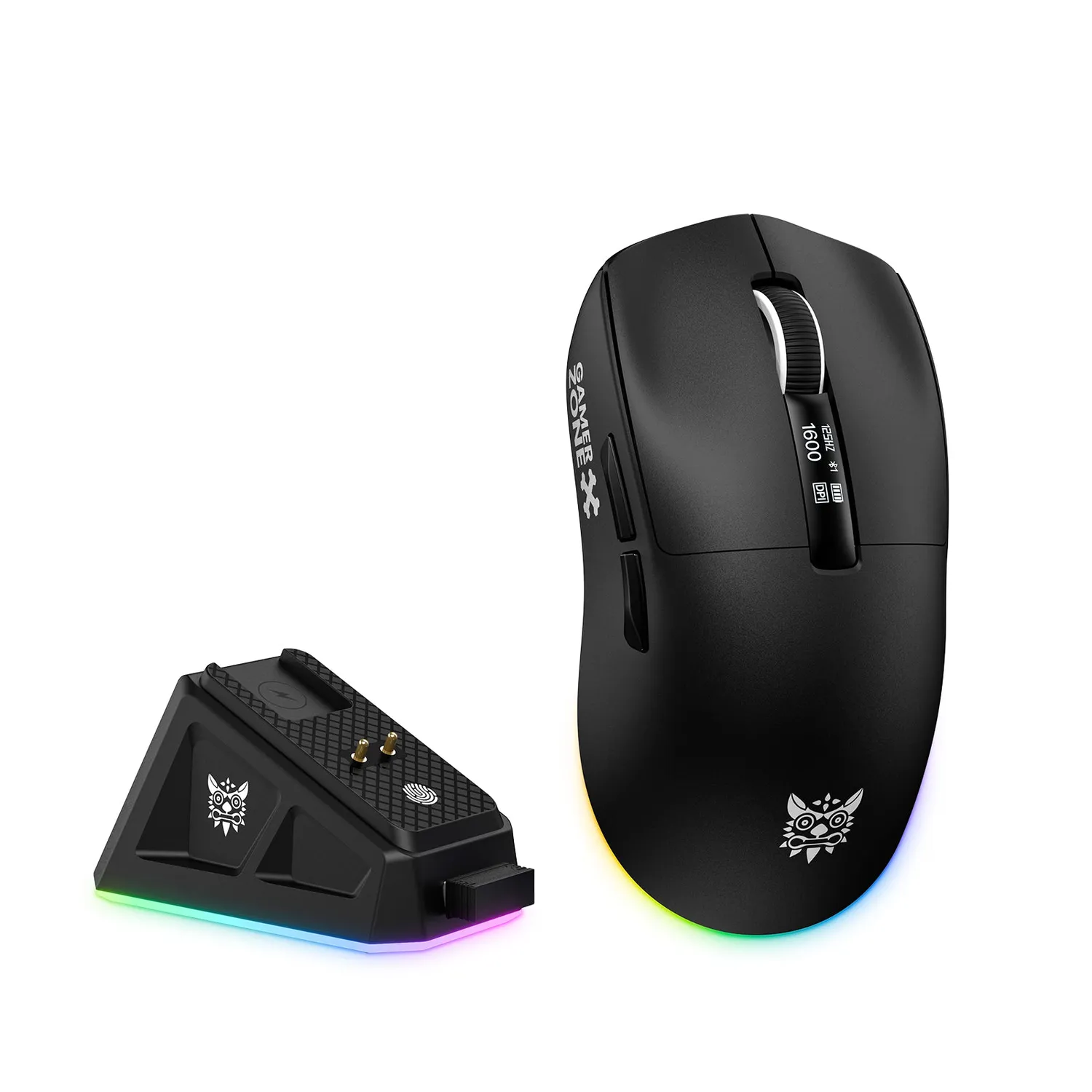 ONIKUMA DM07 gaming muis draadloos zwart 24000 DPI