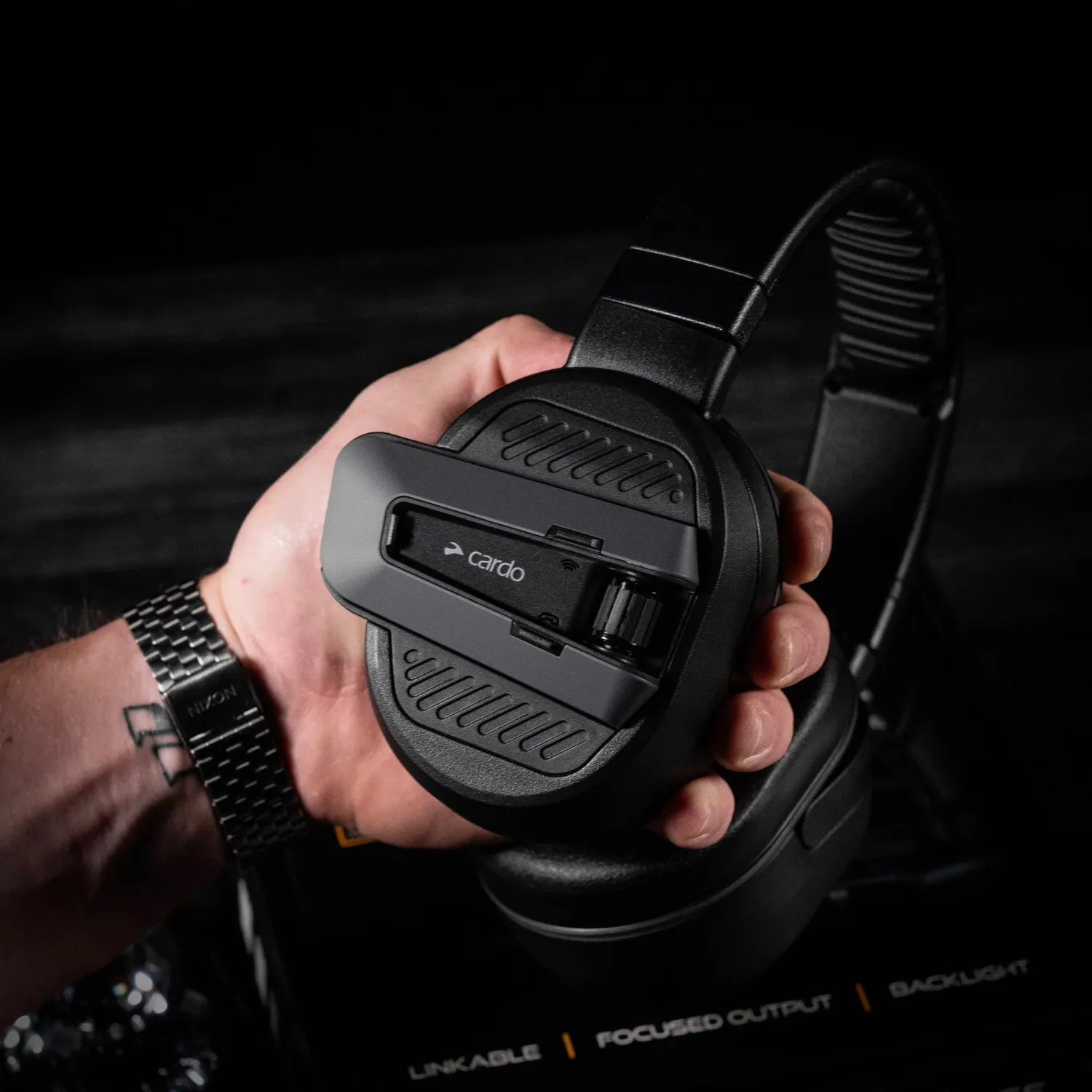 Cardo Packtalk Edgephones ORV duo headset 2 stuks met petten