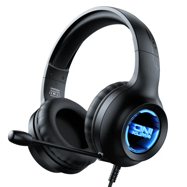 ONIKUMA X36 gaming headset zwart bedraad met licht