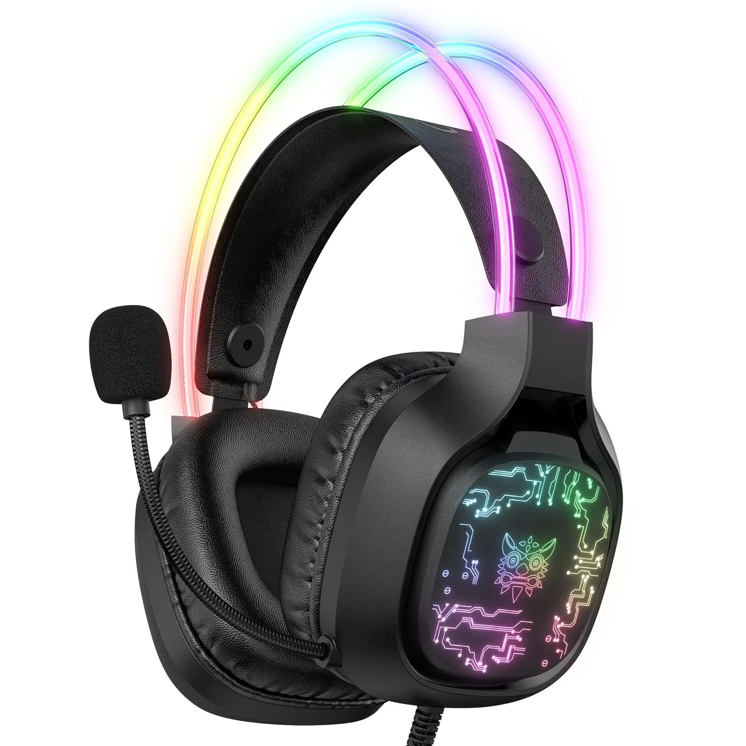 ONIKUMA X22 gaming headset bedraad RGB 50mm 1.8m