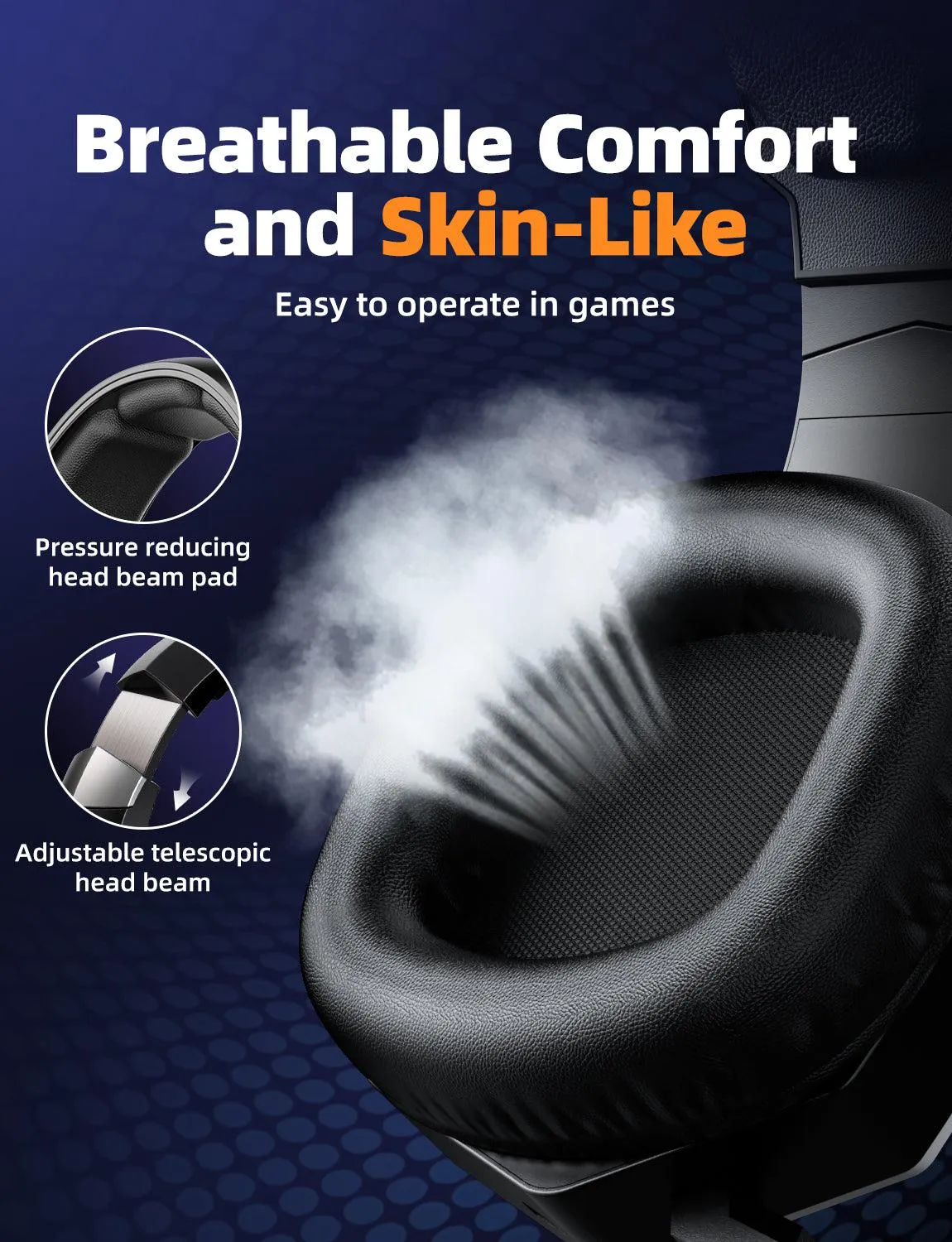 ONIKUMA GT806 draadloze gaming headset zwart 7.1