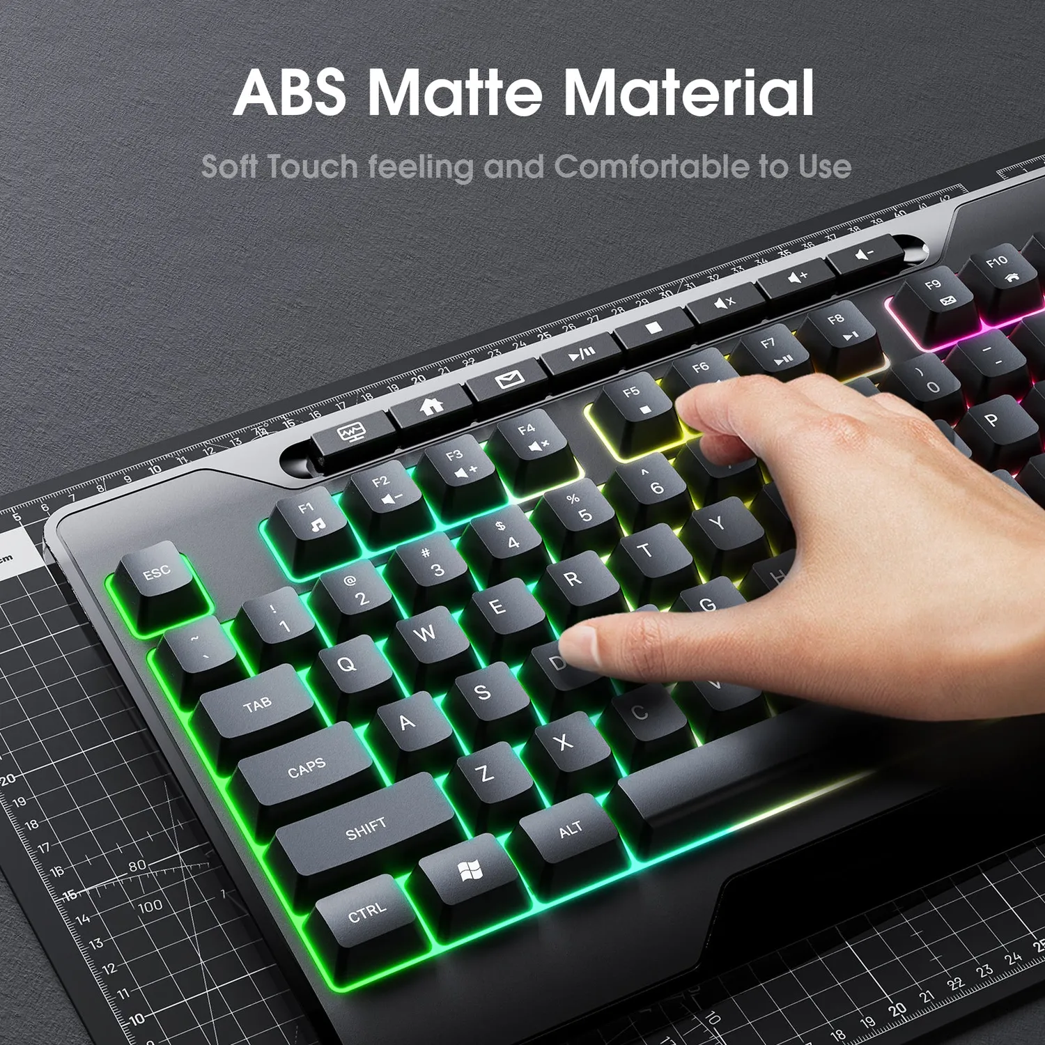 ONIKUMA G32 gaming toetsenbord zwart bedraad RGB