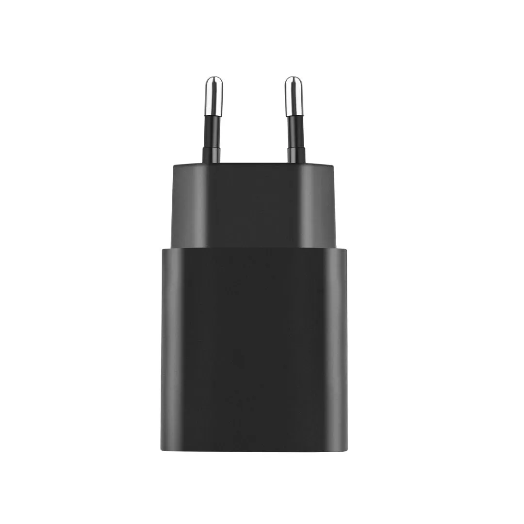 WiseQ 33W snellader dual port zwart met 1m USB-C kabel
