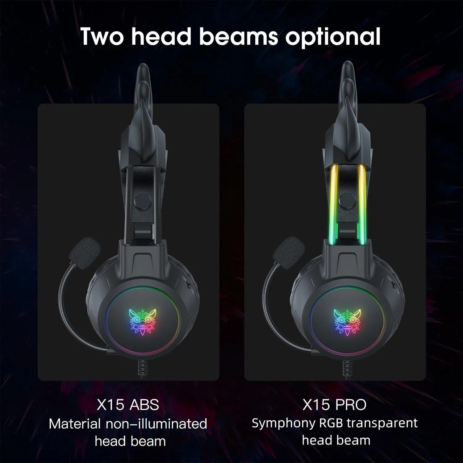 ONIKUMA X15 PRO gaming headset zwart bedraad