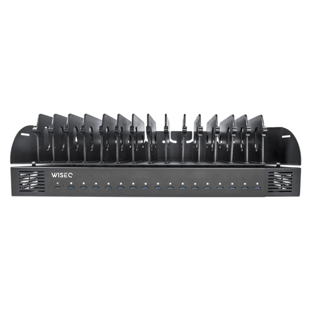 WISEQ Deluxe 16-poorts USB-C laadstation 1000W