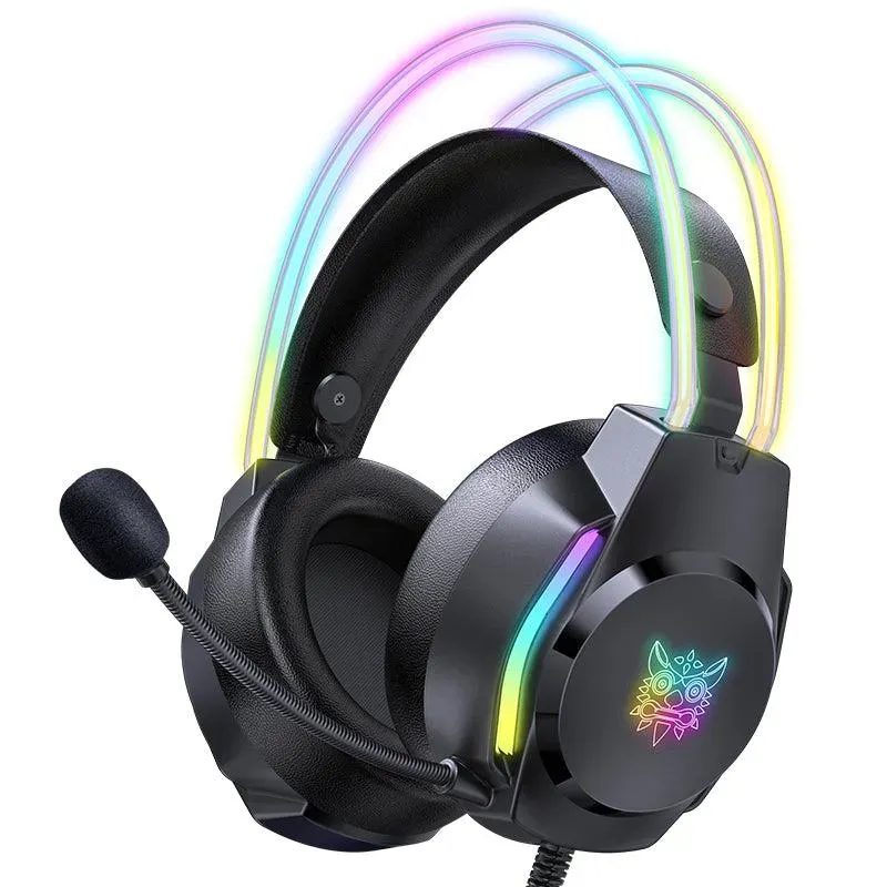 ONIKUMA X26 gaming headset roze bedraad – met RGB