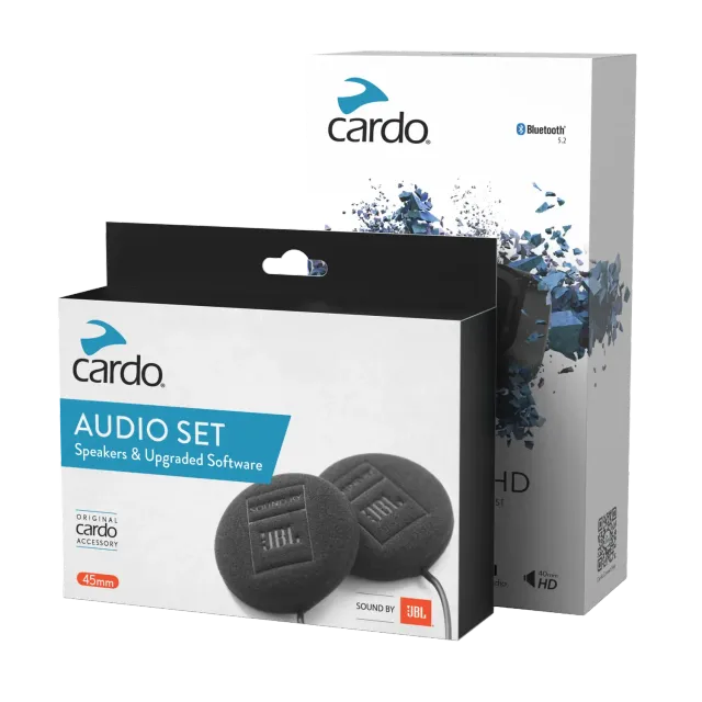 Cardo Spirit HD intercom + 45mm JBL speakers bundel