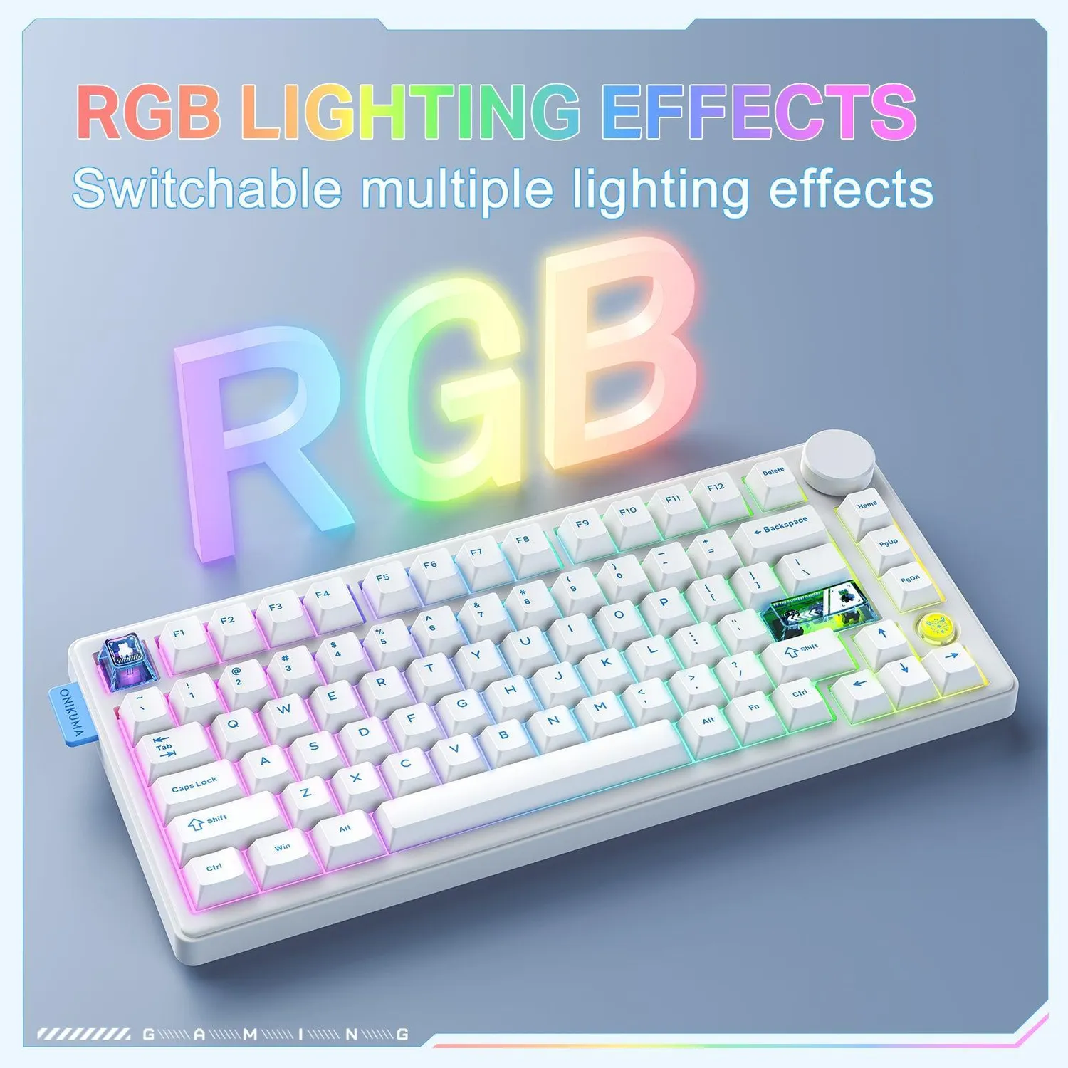 ONIKUMA MT706 mechanisch toetsenbord 81 toetsen RGB