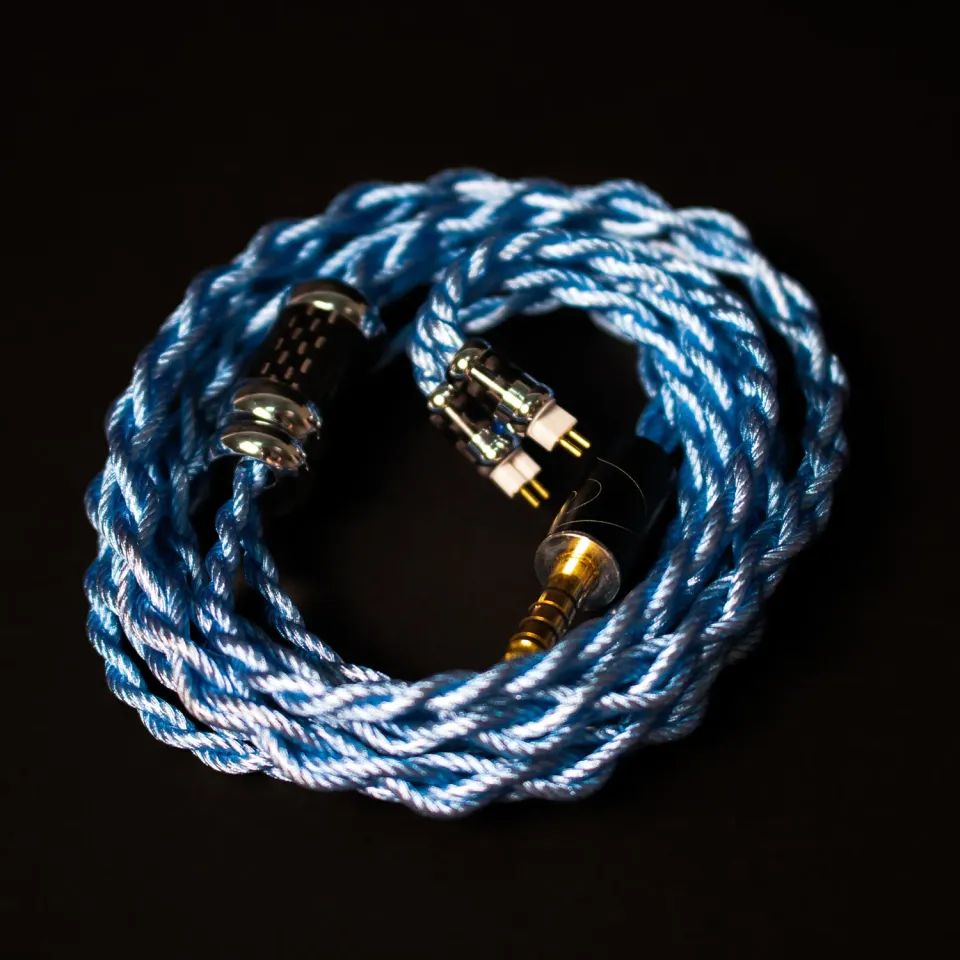 Fatfreq Silver Blue kabel verzilverd verwisselbare plug