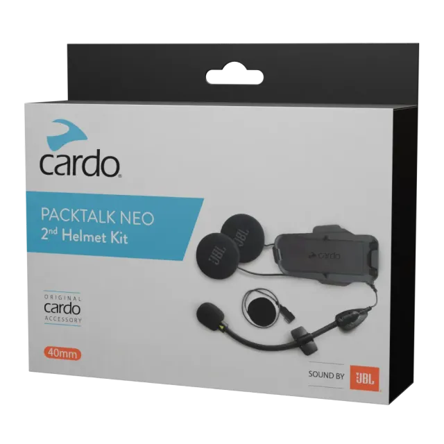 Cardo Packtalk Neo 2e helmkit JBL 40mm speakers
