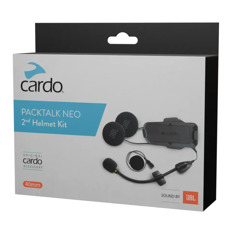 Cardo Packtalk Neo 2e helmkit JBL 40mm speakers