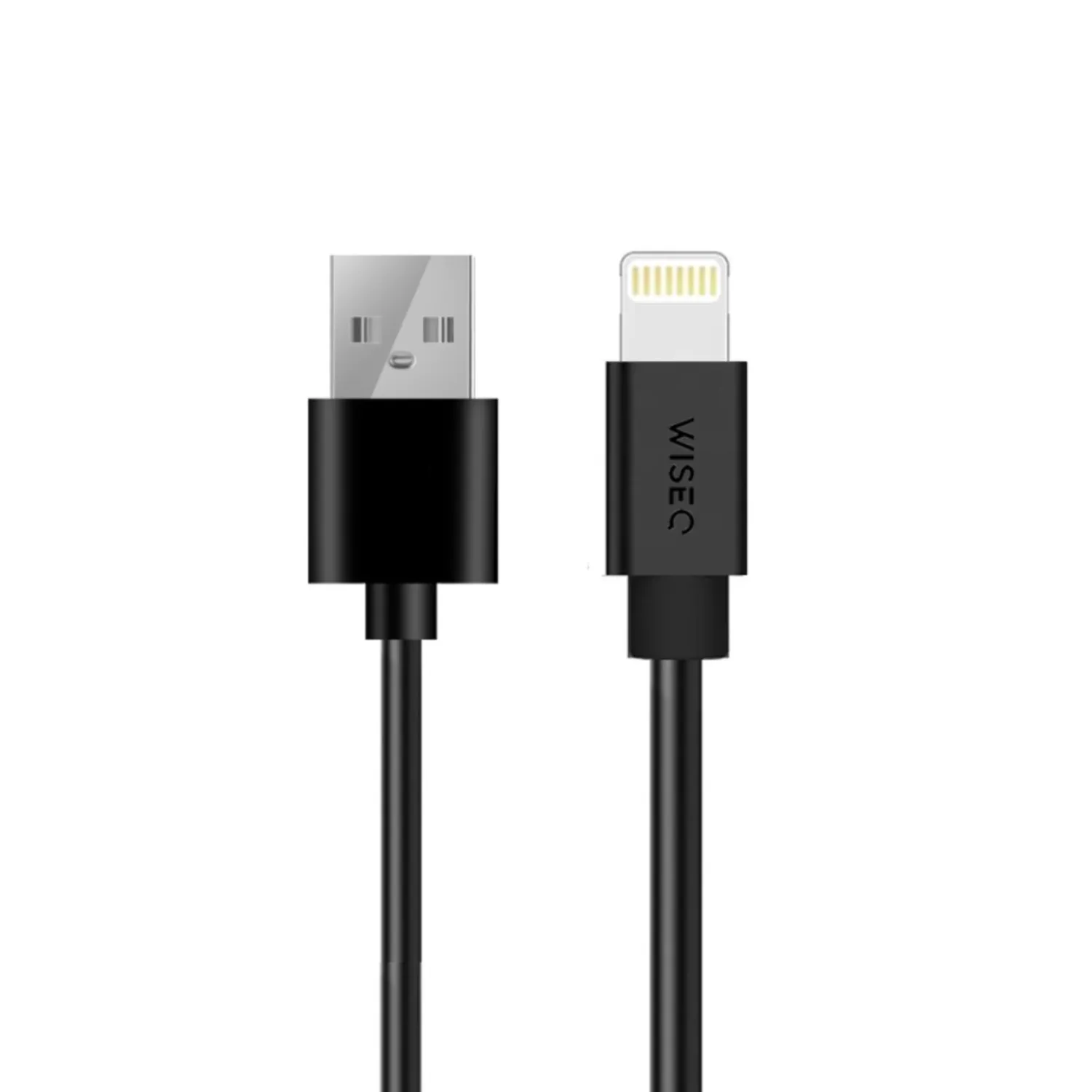 WiseQ iPhone Oplader Lightning Set Zwart 2m Kabel