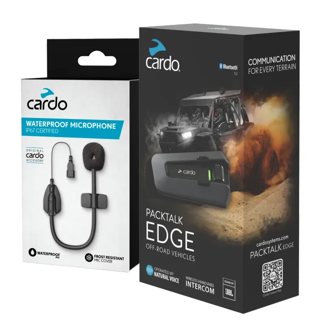 Cardo Packtalk Edge ORV ATV Bundel intercom waterdicht