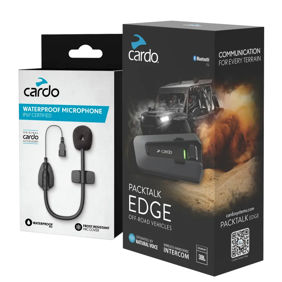 Cardo Packtalk Edge ORV ATV Bundel intercom waterdicht