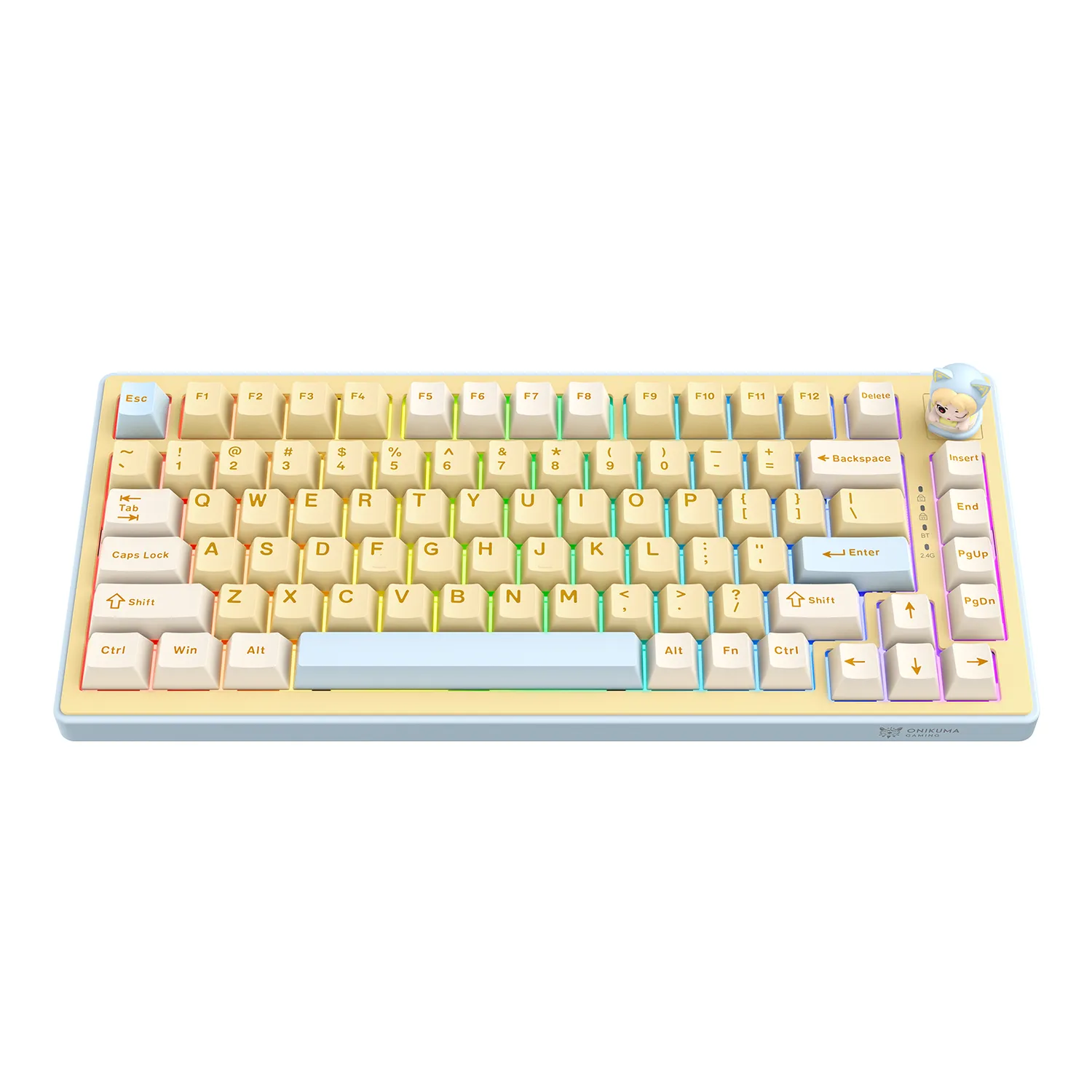 ONIKUMA MT707 gaming toetsenbord roze RGB draadloos