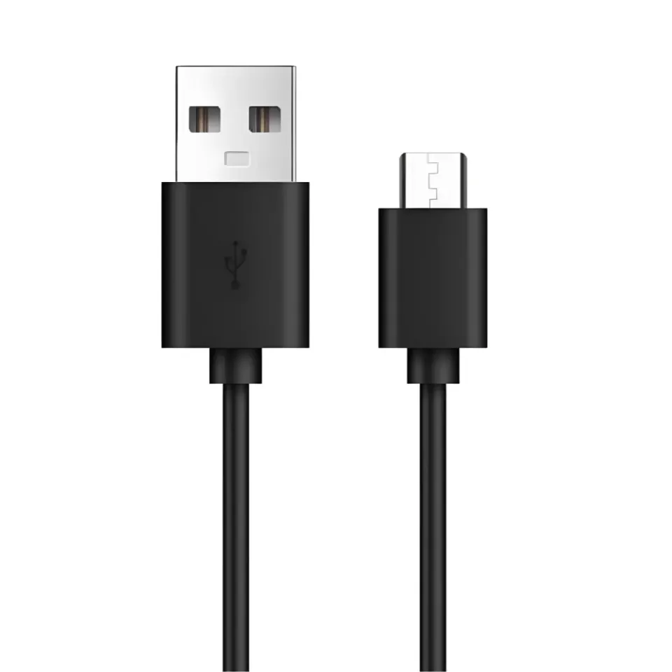 WISEQ Micro USB kabel 2 meter zwart opladen en data